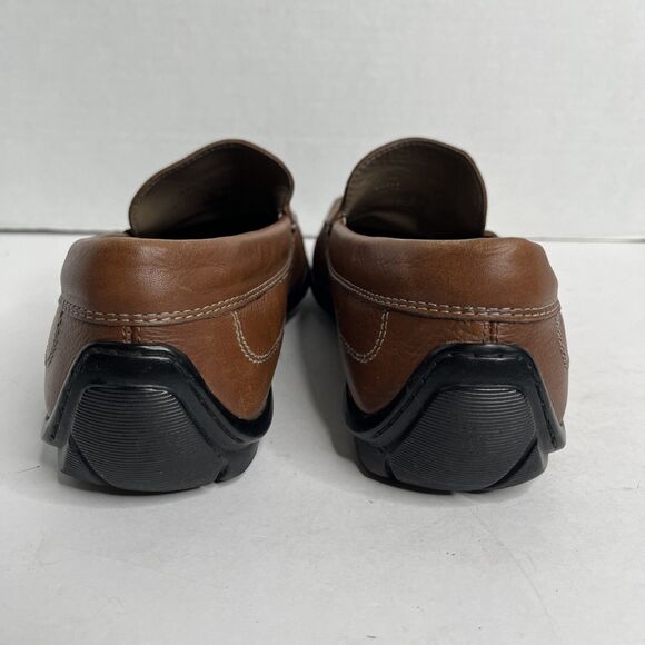 Ecco Classic Moc Brown Leather Slip On Loafers Driving Shoes  SZ 8 8.5 EU 41 main image 6